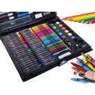 Sada na kreslení a malování pro děti v praktickém držáku - 150-dílná, růžová