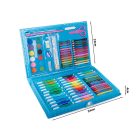86dílná sada na kreslení a malování v praktickém pouzdře - modrá