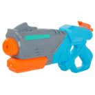 Velká vodní pistole v modro-šedo-oranžové barvě - 38 cm x 16 cm x 6 cm