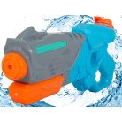 Velká vodní pistole v modro-šedo-oranžové barvě - 38 cm x 16 cm x 6 cm