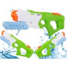 Velká vodní pistole v modro-zeleno-bílé barvě - 39 cm x 15 cm