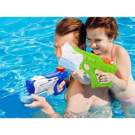 Velká vodní pistole v modro-zeleno-bílé barvě - 39 cm x 15 cm