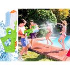 Velká vodní pistole v modro-zeleno-bílé barvě - 39 cm x 15 cm