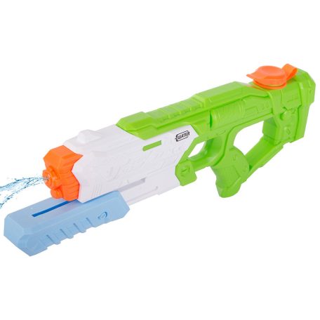 Velká vodní pistole v modro-zeleno-bílé barvě - 39 cm x 15 cm