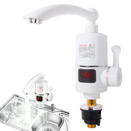 Elektrický průtokový ohřívač vody s LCD displejem - 3000W