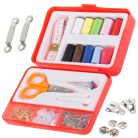 Souprava pro šití v praktickém červeném držáku
