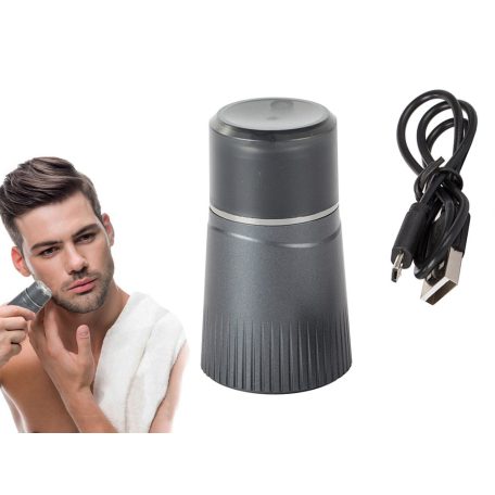 Mini zastřihovač vousů bezdrátový šedý