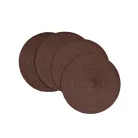 Prostírání na stůl kulaté v hnědé barvě - 38 cm