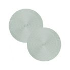 Prostírání na stůl kulaté ve stříbrné barvě - 38 cm