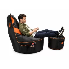 Gamer Orange XXL fotel + Dárek puff