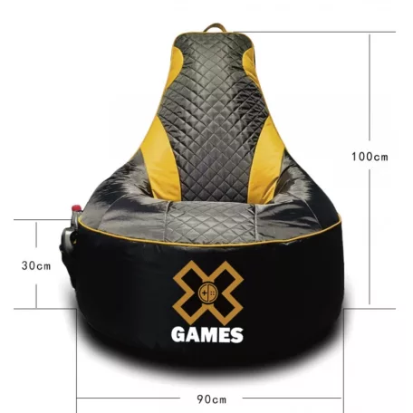 Gamer Green XXL fotel + Dárek puff