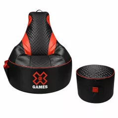 Gamer Red XXL fotel + Dárek puff