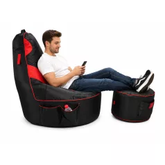 Gamer Red XXL fotel + Dárek puff