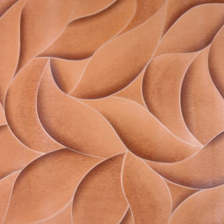 10 m x 53 cm hnědá tapeta se vzorem listů (rolka)