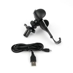   Držák na telefon do auta ve tvaru kruhu a bezdrátová rychlonabíječka