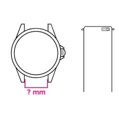   22 mm-vý černý kovový řemínek Miláno na smart hodinky (magnetický)