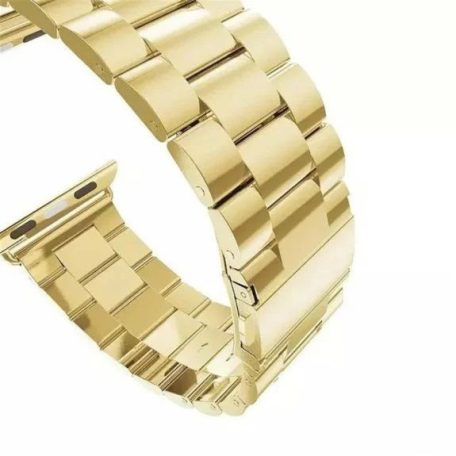 Steel Fit Gold velký řemínek z nerezavějící oceli na hodinky Apple Watch 38/40/41