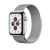 Milán stříbrný kovový řemínek na hodinky Apple Watch 38/40/41 (magnetický)