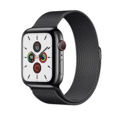   Miláno černý kovový řemínek na hodinky Apple Watch 38/40/41 (magnetický)