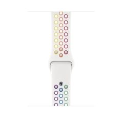   Sports Wear White-Rainbow silikonový řemínek na hodinky Apple Watch 38/40/41