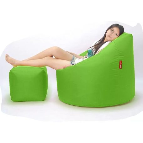 Grande XXXL sedací vak + Dárek puff (lime green)
