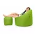 Grande XXXL sedací vak + Dárek puff (lime green)