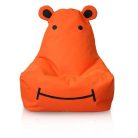 Dětský sedací vak HIPPO hrošík (oranžový)