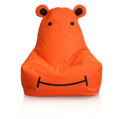Dětský sedací vak HIPPO hrošík (oranžový)