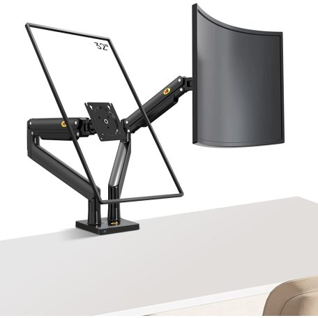Nastavitelný dvojitý otočný stojan na stolní monitor (22"-32") pro úhlopříčky obrazovky od 56 cm do 81 cm