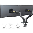 Nastavitelný dvojitý otočný stojan na stolní monitor (22"-32") pro úhlopříčky obrazovky od 56 cm do 81 cm