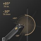 Nastavitelný dvojitý otočný stojan na stolní monitor (22"-32") pro úhlopříčky obrazovky od 56 cm do 81 cm