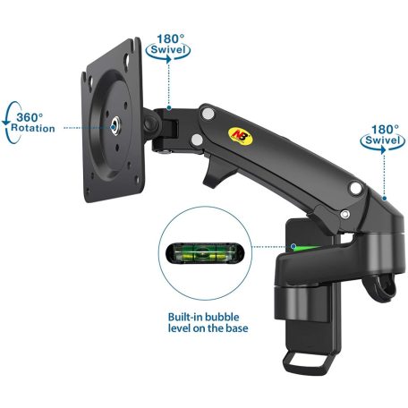 Nastavitelný otočný stojan na stolní monitor (17"-35") pro úhlopříčku obrazu od 43 cm do 89 cm