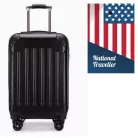 Kufr National Traveller s pevnými stěnami a kolečky - 55 x 22 x 35 cm - pro všechny letecké společnosti - černý