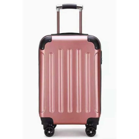 Kufr National Traveller s pevnými stěnami a kolečky - 55 x 22 x 35 cm - pro všechny letecké společnosti - v barvě rose gold
