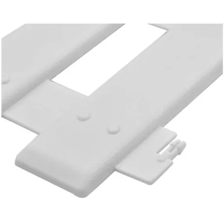 Sada 5-ti plastových zahradních obrubníků ve tvaru plastu v bílé barvě