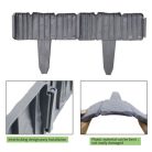 Sada 10-ti plastových zahradních obrubníků ve tvaru plotu se vzorem kamene