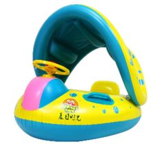   Nafukovací plavací kolo pro děti se sluneční clonou - summer sea vzor - 80 cm