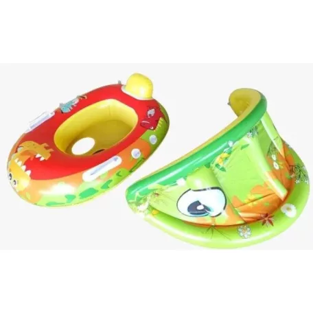 Nafukovací plavací kolo pro děti se sluneční clonou - vzor dinosaura - 70 cm