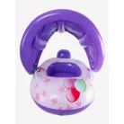 Nafukovací plavací kolo pro děti se sluneční clonou - zvířecí vzor - 70 cm