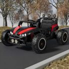 Elektrický terénní vůz pro děti s 12V baterií a LED osvětlením