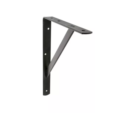 Vysoce výkonný policový držák černý - 200 mm x 250 mm x 30 mm