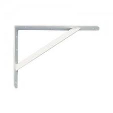 Držák police pro vysoké zatížení bílý - 250 mm x 300 mm x 30 mm