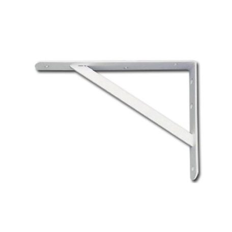 Držák police pro vysoké zatížení bílý - 250 mm x 300 mm x 30 mm