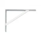 Držák police pro vysoké zatížení bílý - 250 mm x 400 mm x 30 mm