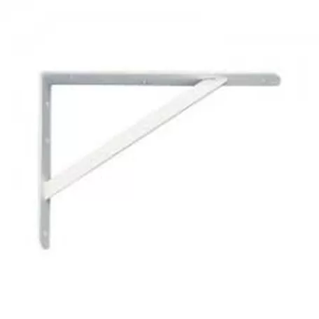 Držák police pro vysoké zatížení bílý - 250 mm x 400 mm x 30 mm