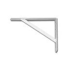 Držák police pro vysoké zatížení bílý - 250 mm x 400 mm x 30 mm