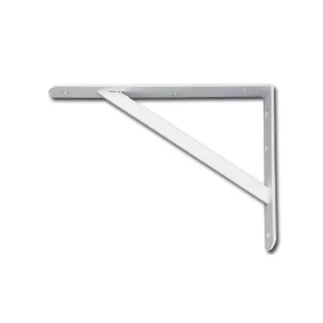 Držák police pro vysoké zatížení bílý - 250 mm x 400 mm x 30 mm