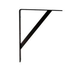   Držák police pro vysoké zatížení černý 250 mm x 400 mm x 30 mm