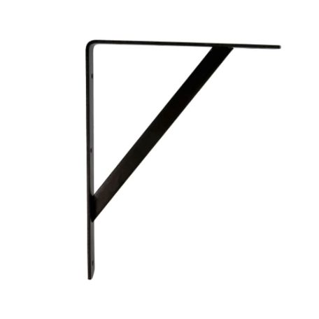 Držák police pro vysoké zatížení černý 250 mm x 400 mm x 30 mm