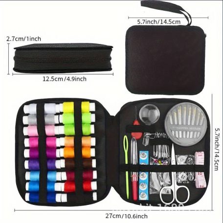 Šicí souprava v praktickém černém držáku - 128 dílná